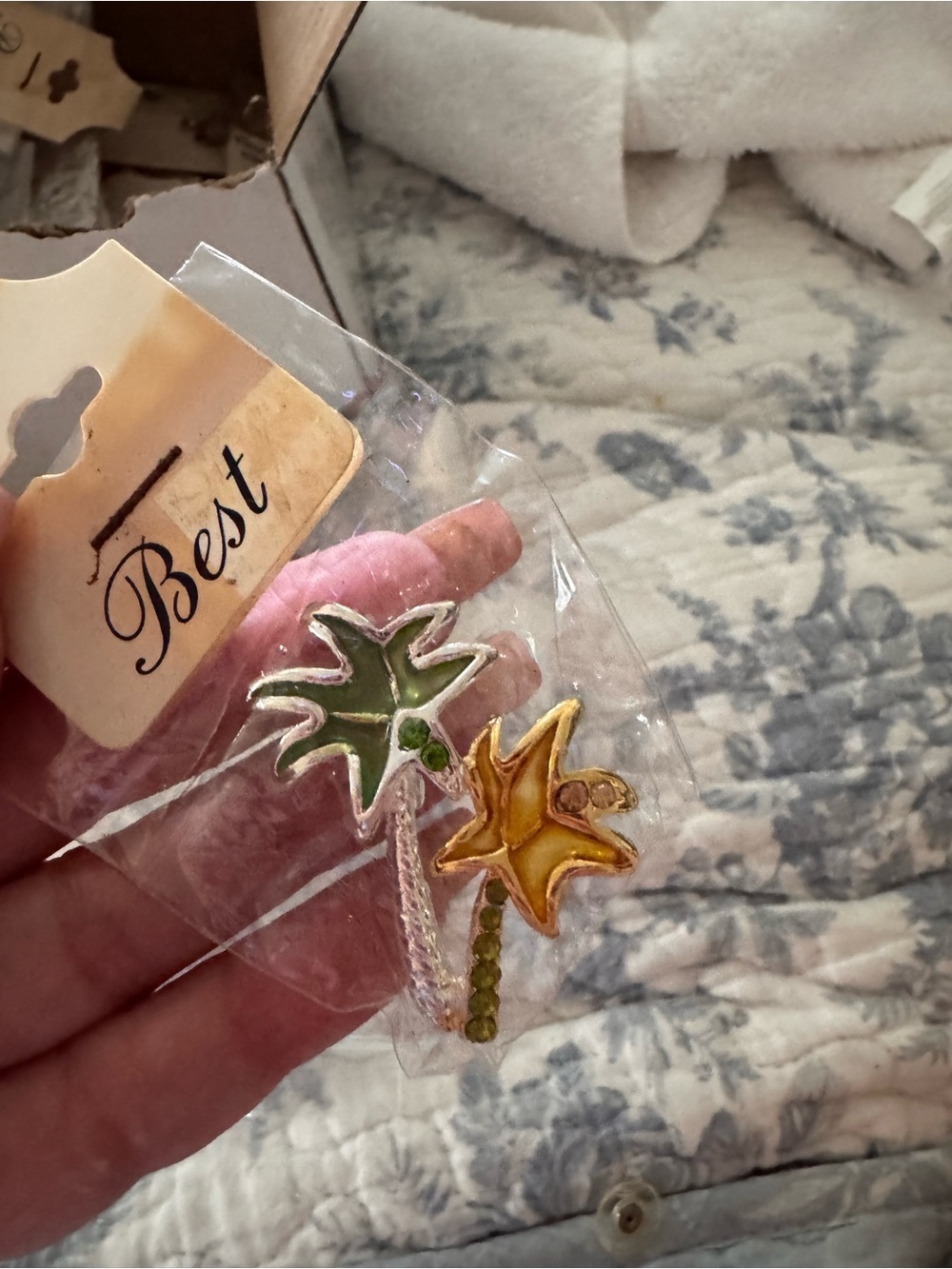 Palm Tree Enamel Pin Set - brooch Palm Trees - Picture 3 of 4